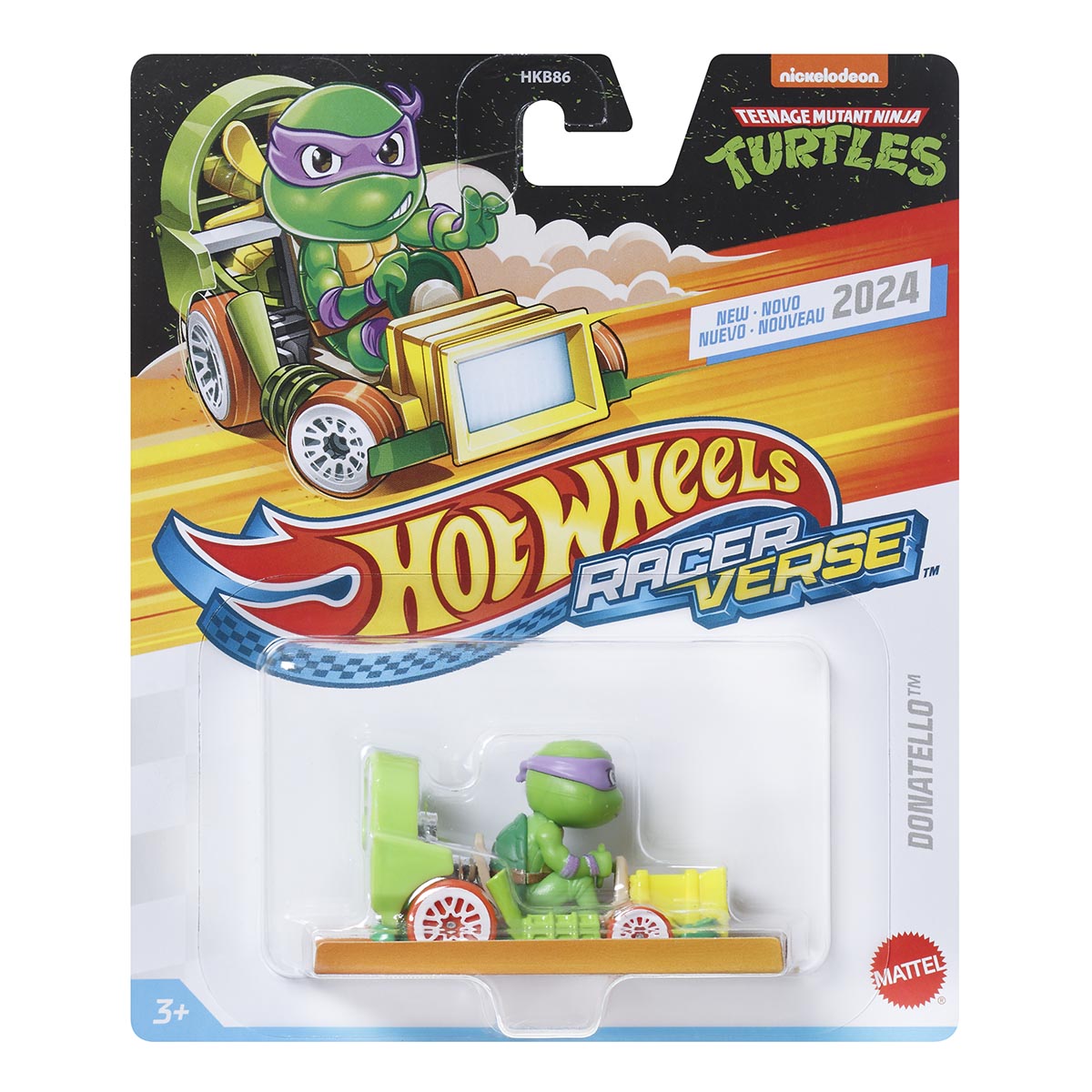 TMNT Donatello Hot Wheels Racer Verse Diecast Vehicle