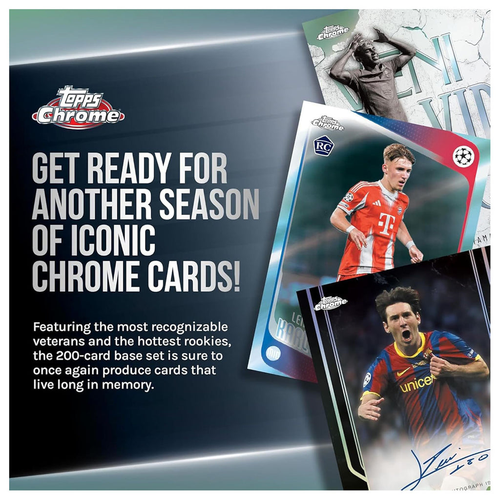 Topps Chrome UEFA Club Competitions 2025/26 Hanger Box