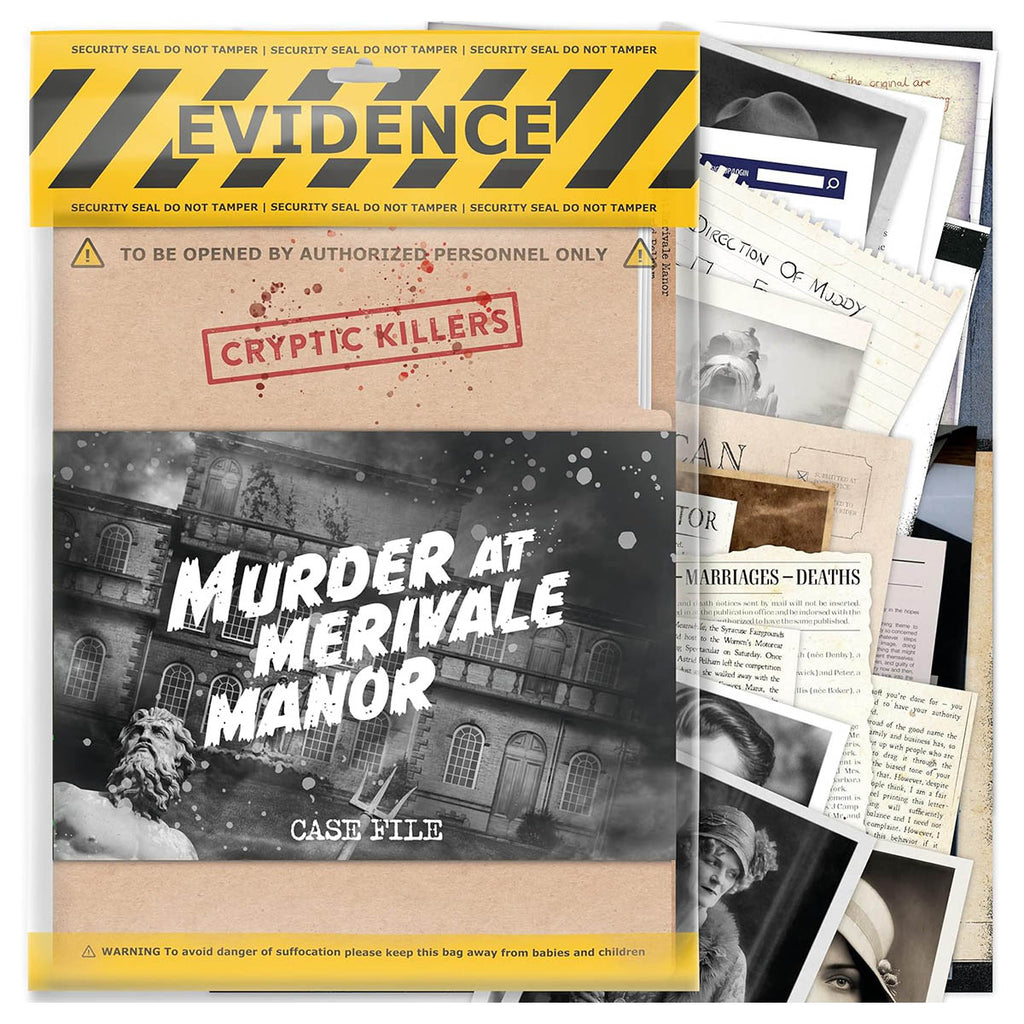 Cryptic Killers: Murder at Merivale Manor Case File Game