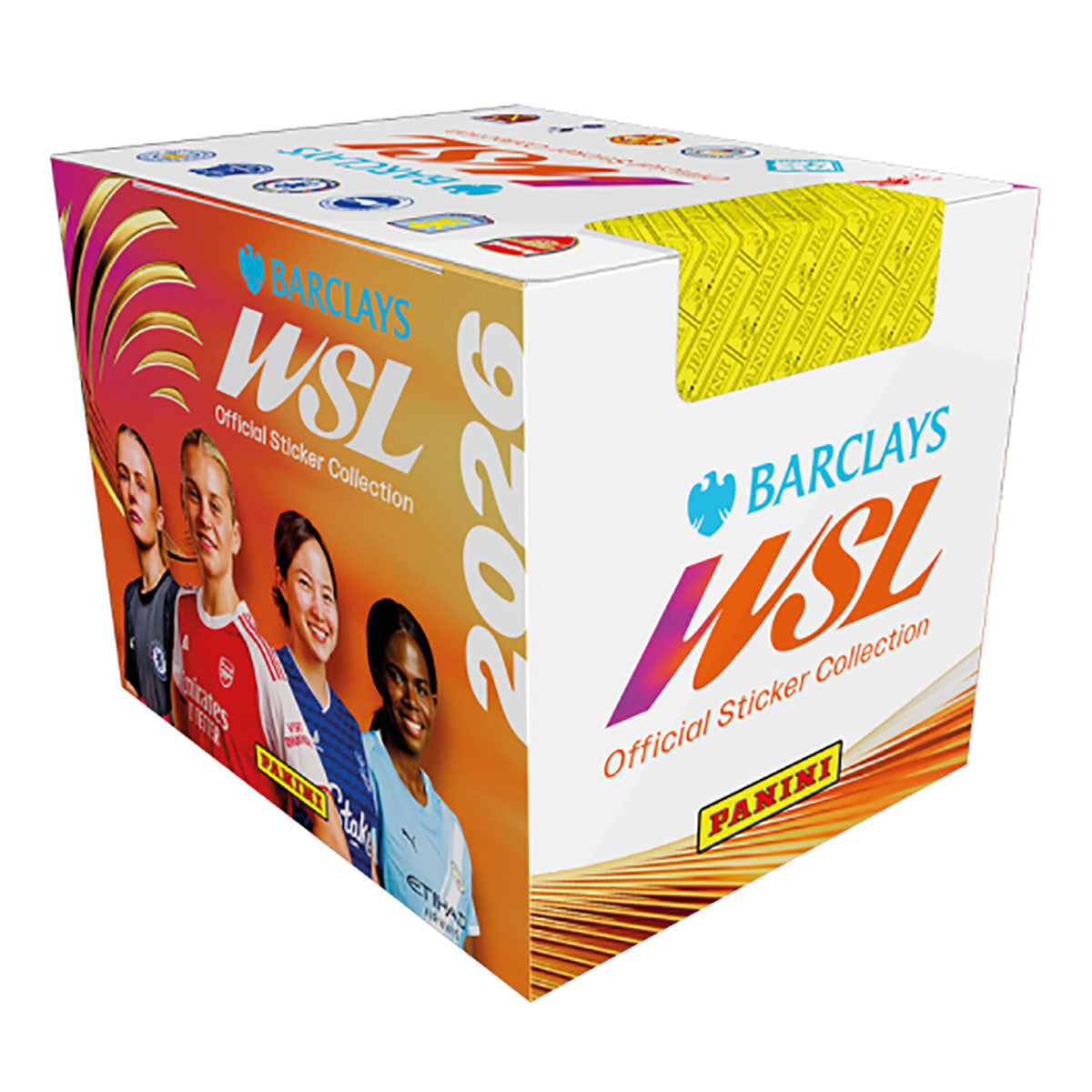 Panini football sticker packs display