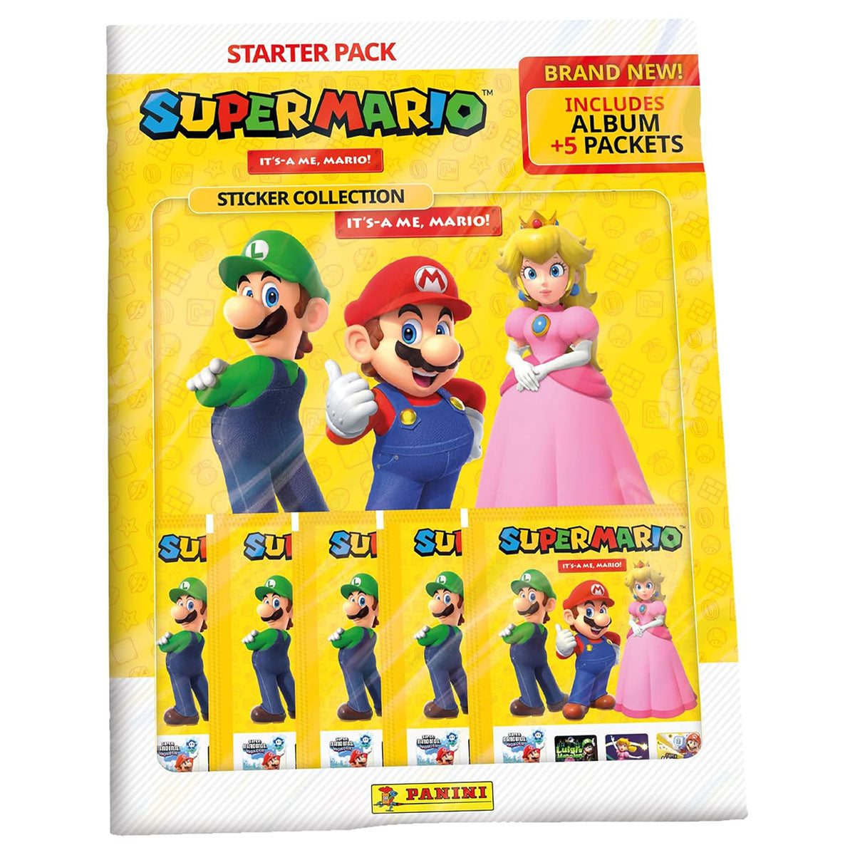 Panini Super Mario “It’s-a Me Mario!” starter pack front