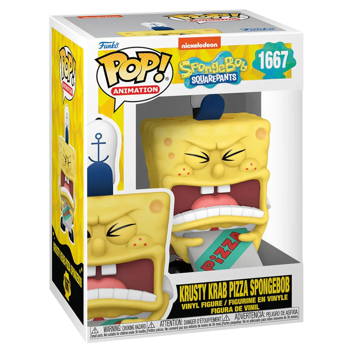 Funko Pop! Animation: SpongeBob SquarePants: Krusty Krab Pizza SpongeBob Vinyl Figure #1667