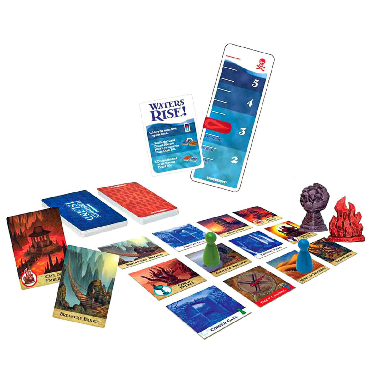 Forbidden Island sinking island tiles