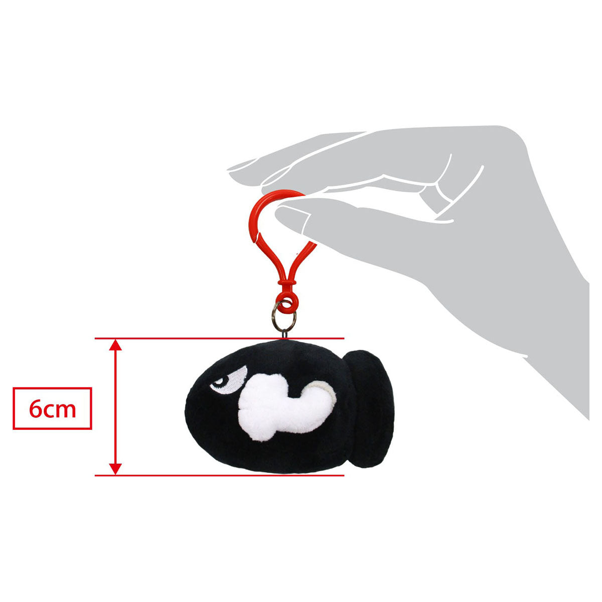 Super Mario Galaxy Bullet Bill Key Ring