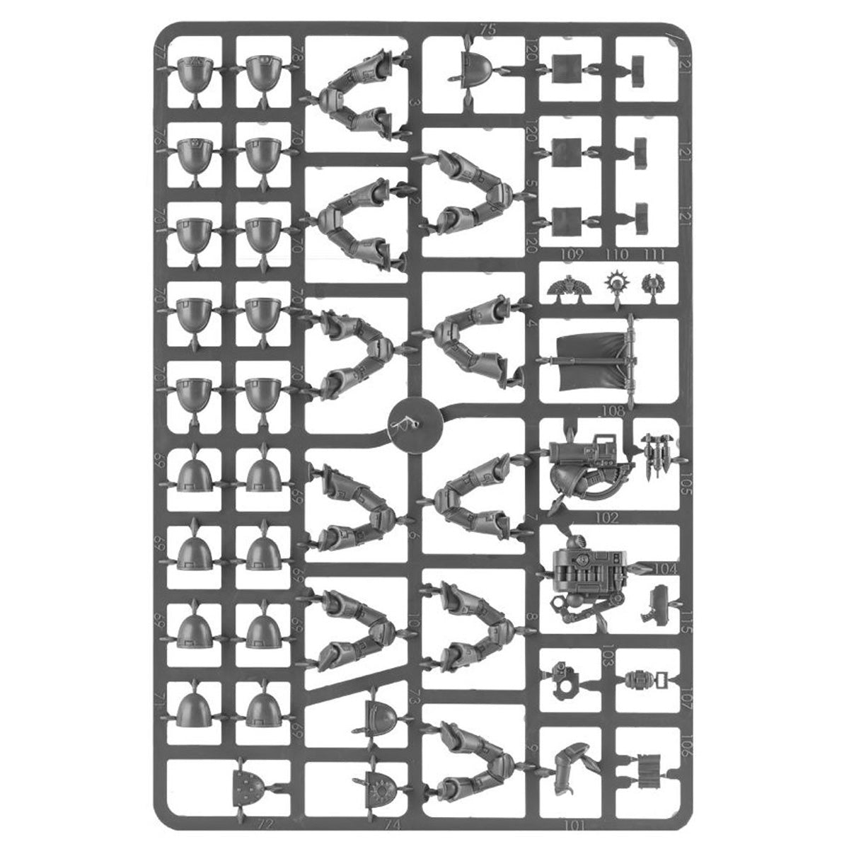 Warhammer 40,000: Space Marines Tactical Squad Miniatures Set