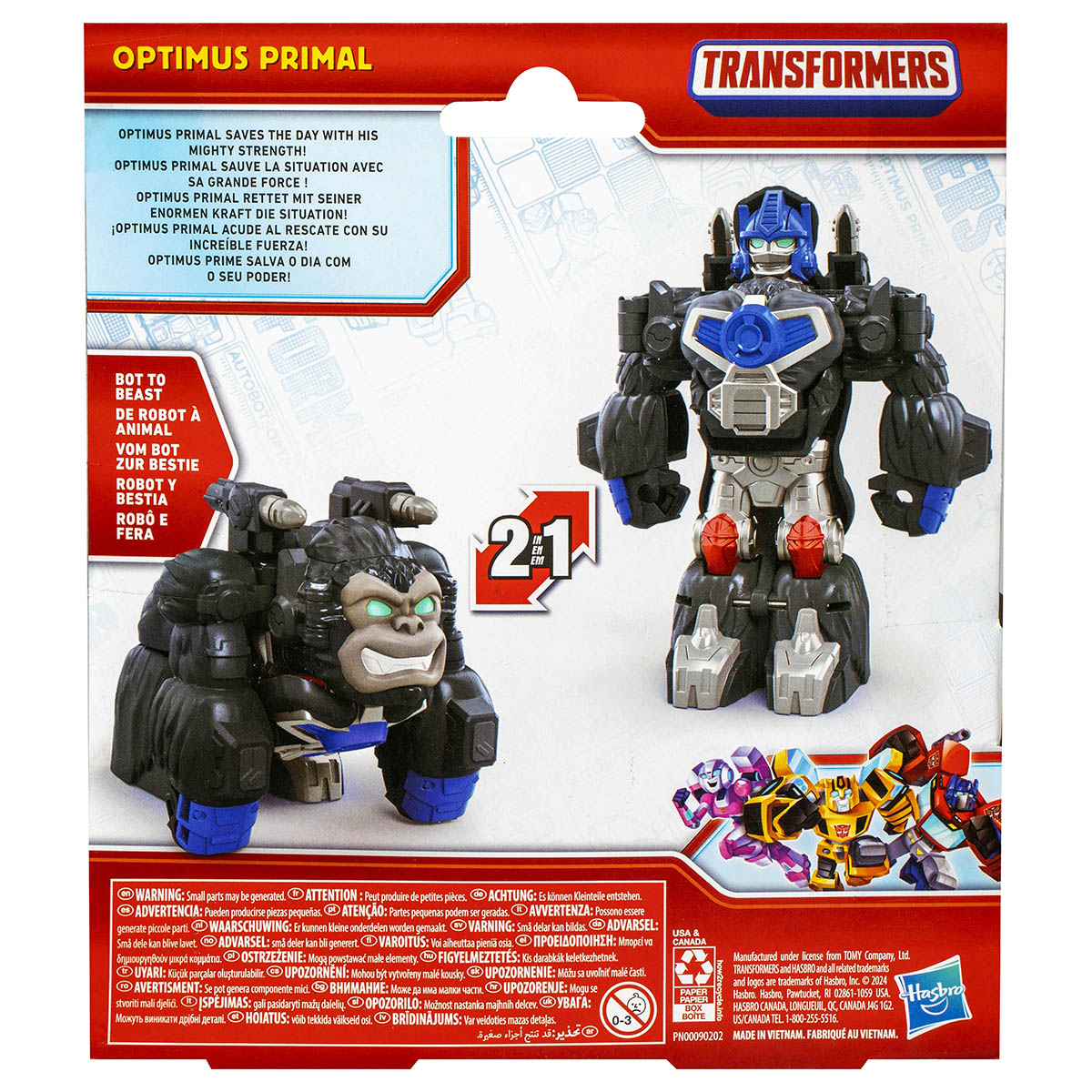 Transformers Classic Heroes Team: Autobot Optimus Primal Figure 