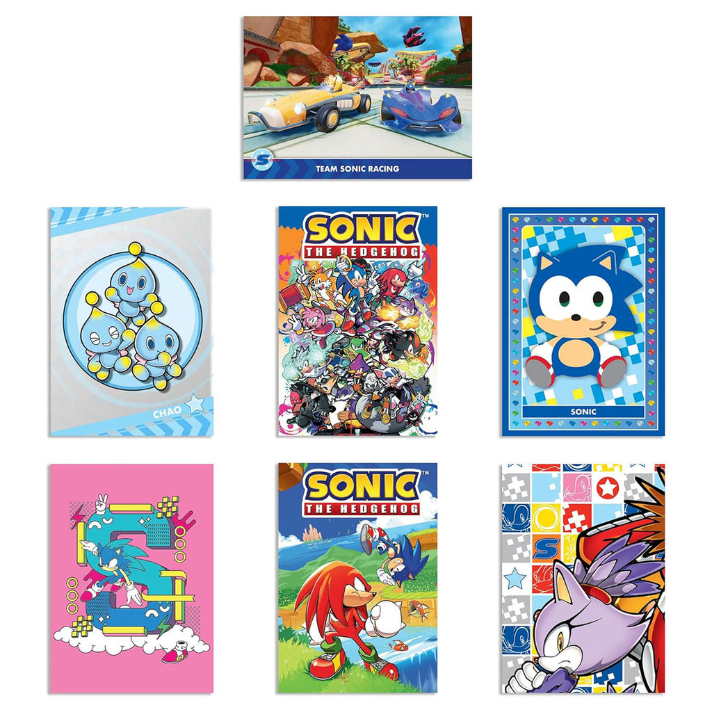 Panini Sonic foil and rare cards close-up
