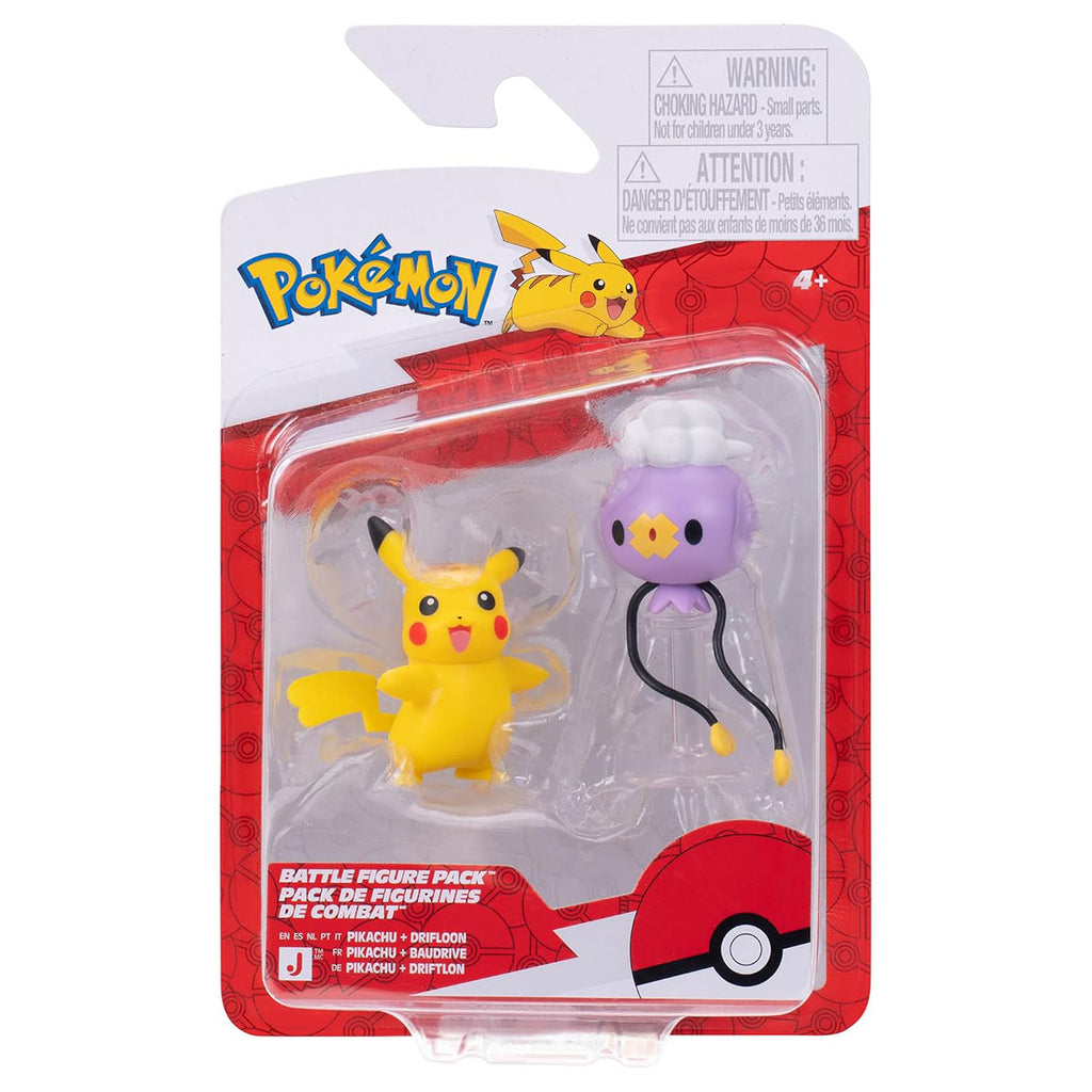 Pokémon Pikachu & Drifloon Battle Figure Pack