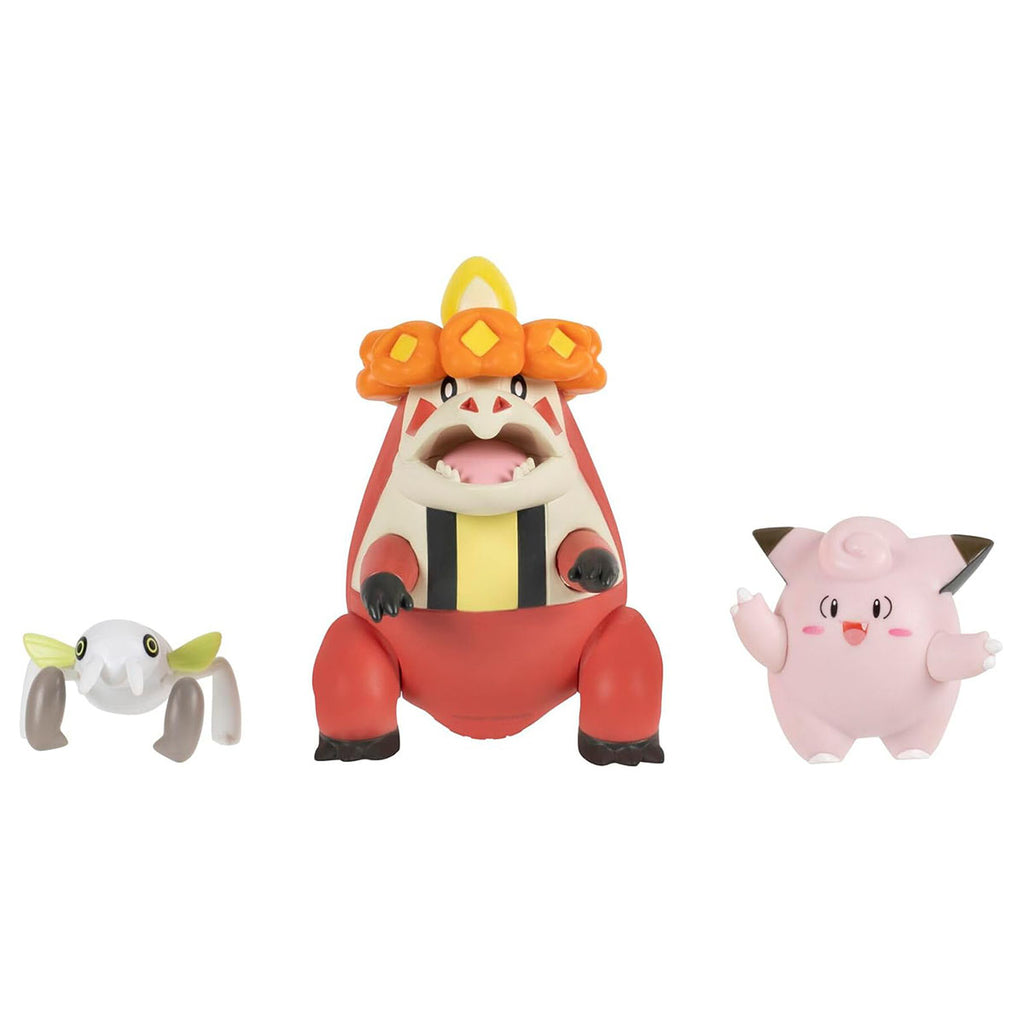 Pokémon Clefairy, Crocalor & Nincada Battle Figure Set