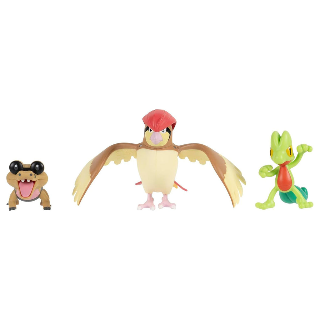 Pokémon Treecko, Pidgeotto & Sandile Battle Figure Set