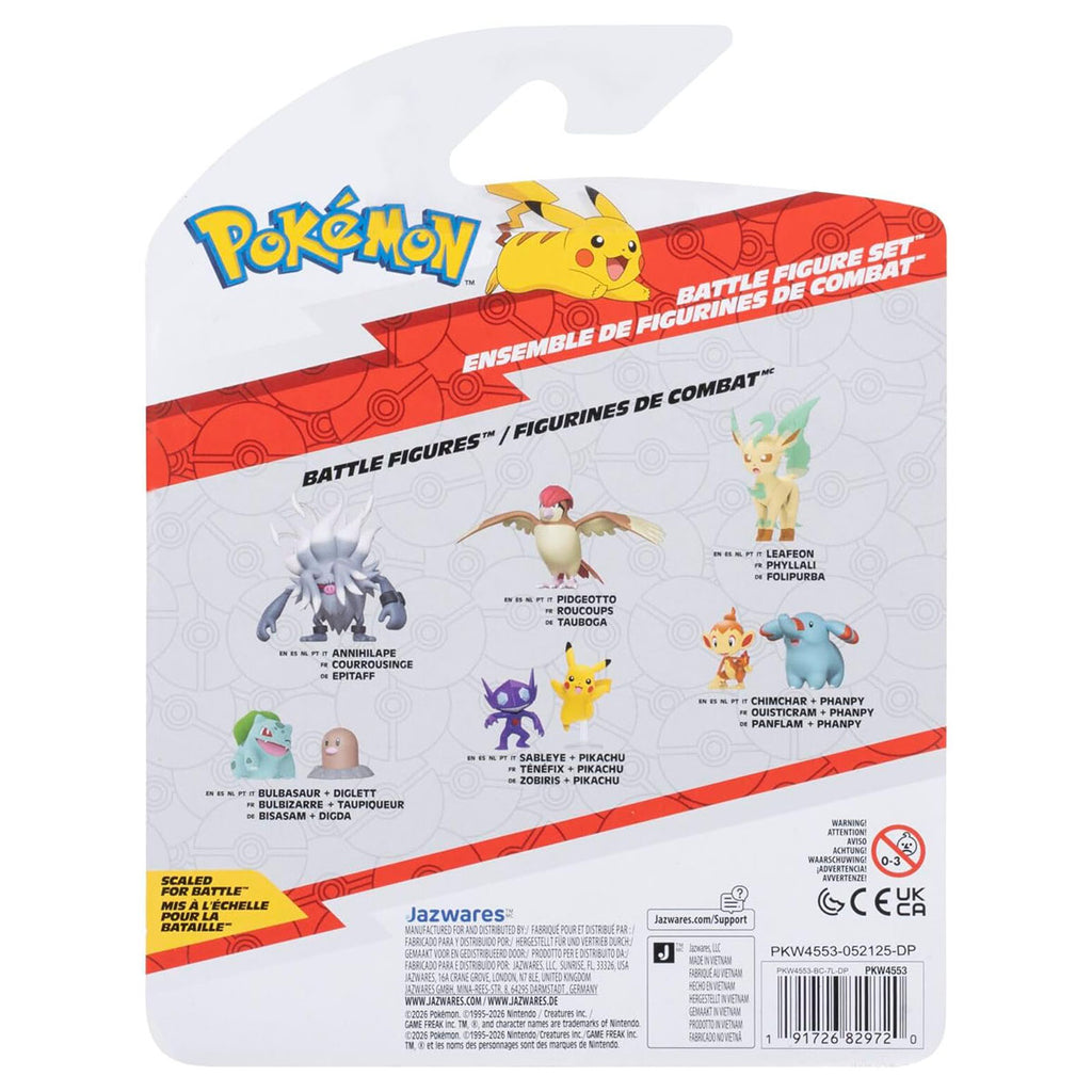 Pokémon Treecko, Pidgeotto & Sandile Battle Figure Set