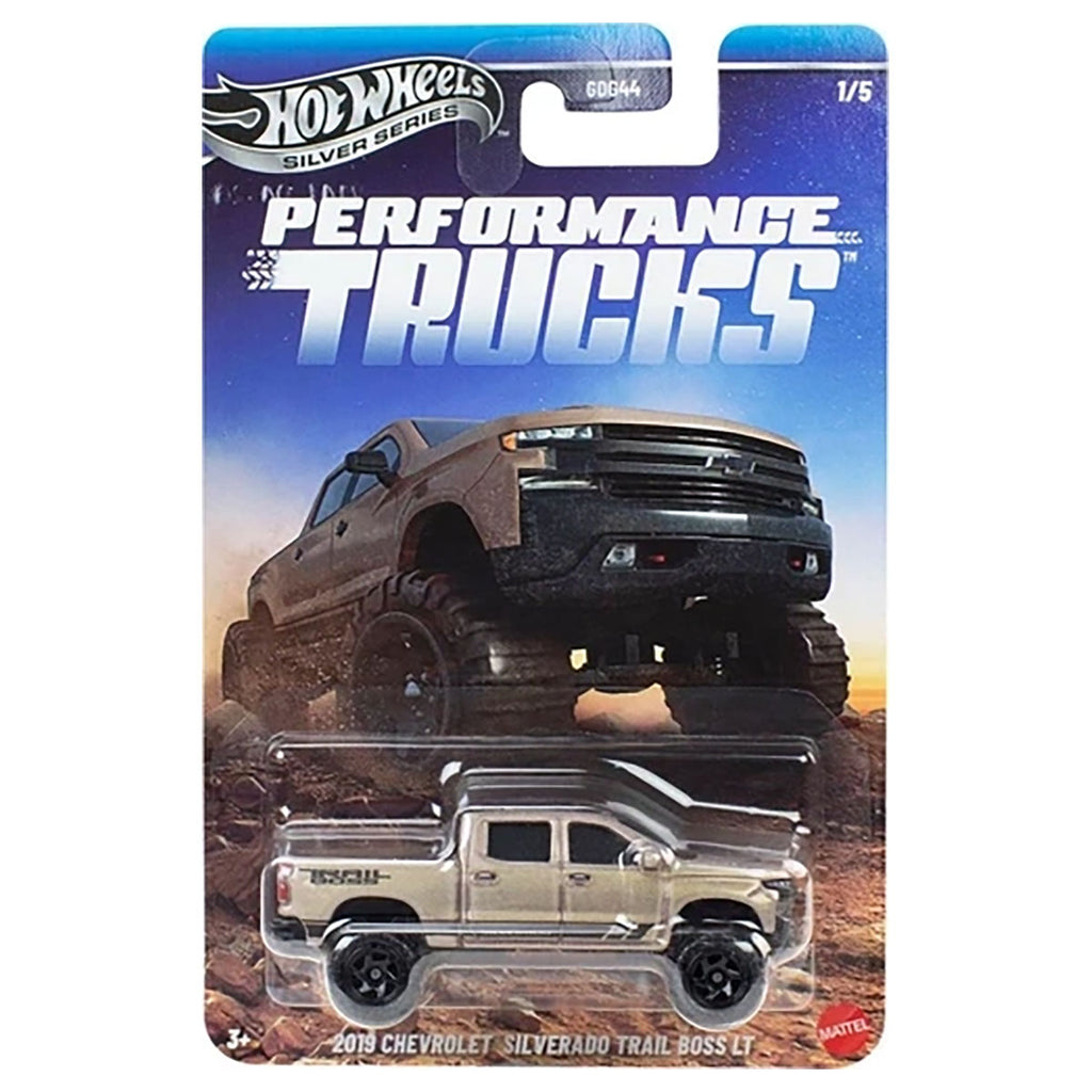 Hot Wheels Silver Series Performance Trucks 2019 Chevrolet Silverado Trail Boss LT 1/5