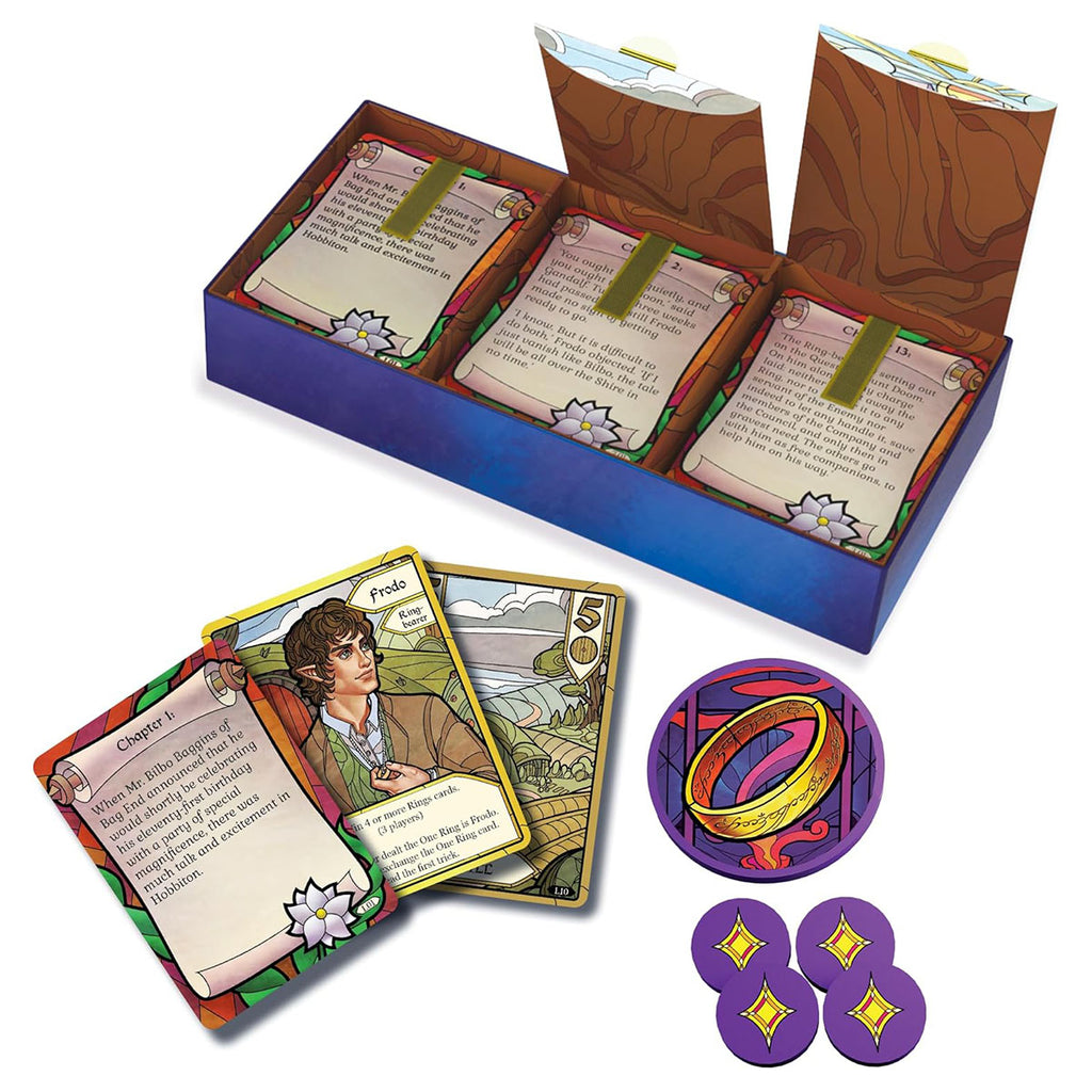 The Fellowship of the Ring game cards and components