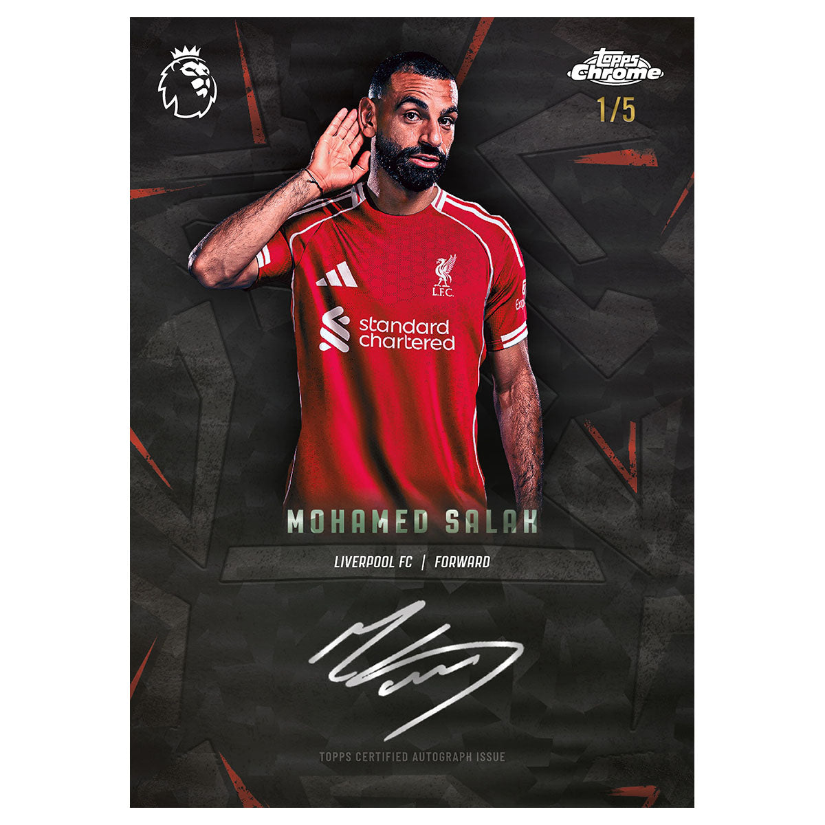 Close-Up Chrome Football Trading Cards Inside Tin