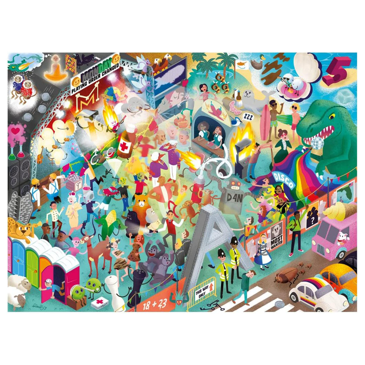 Day at the Festival Puzzle (1000 pieces)