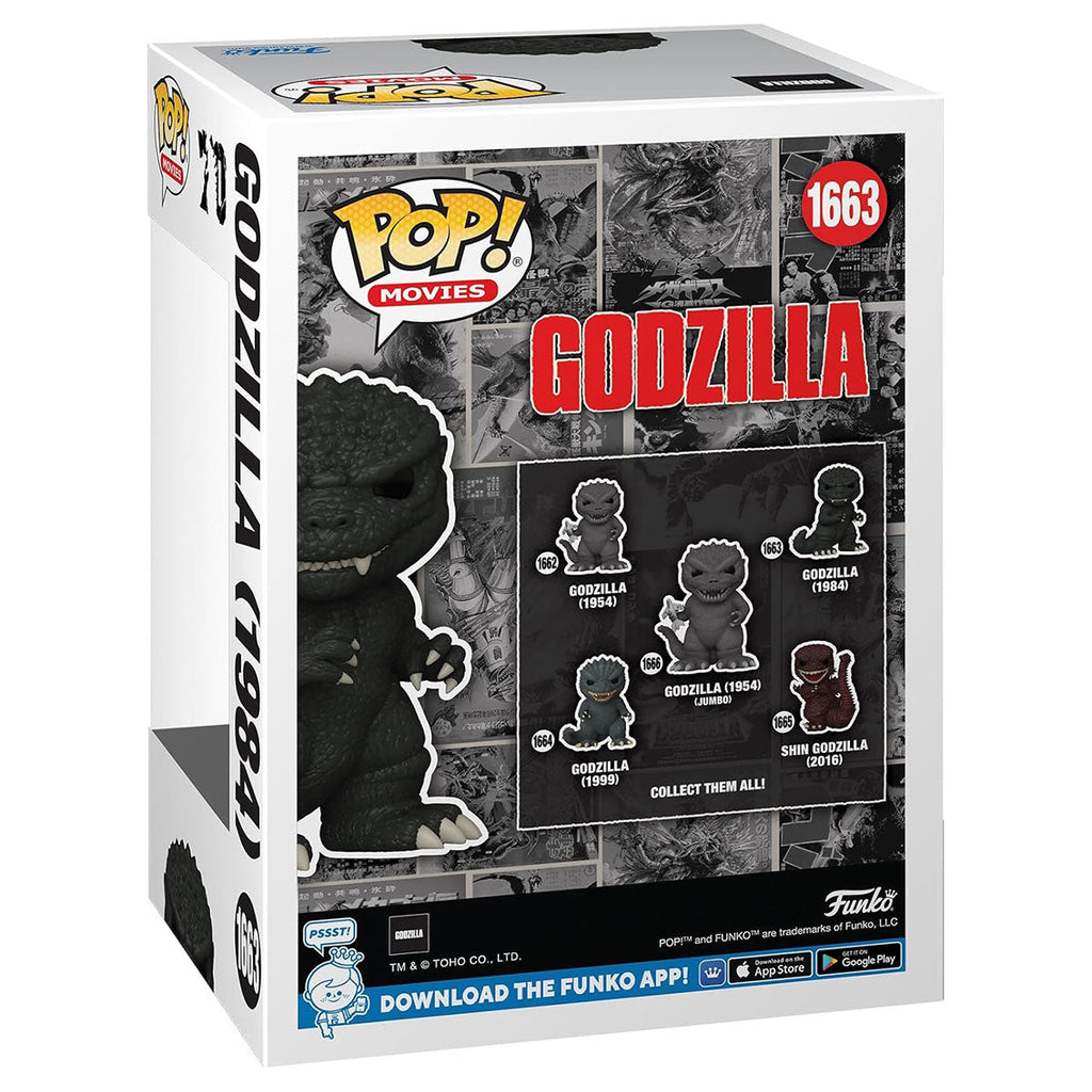 Funko Pop! Movies: Godzilla 70th Anniversary: Godzilla (1984) Vinyl Figure with Chase #1663