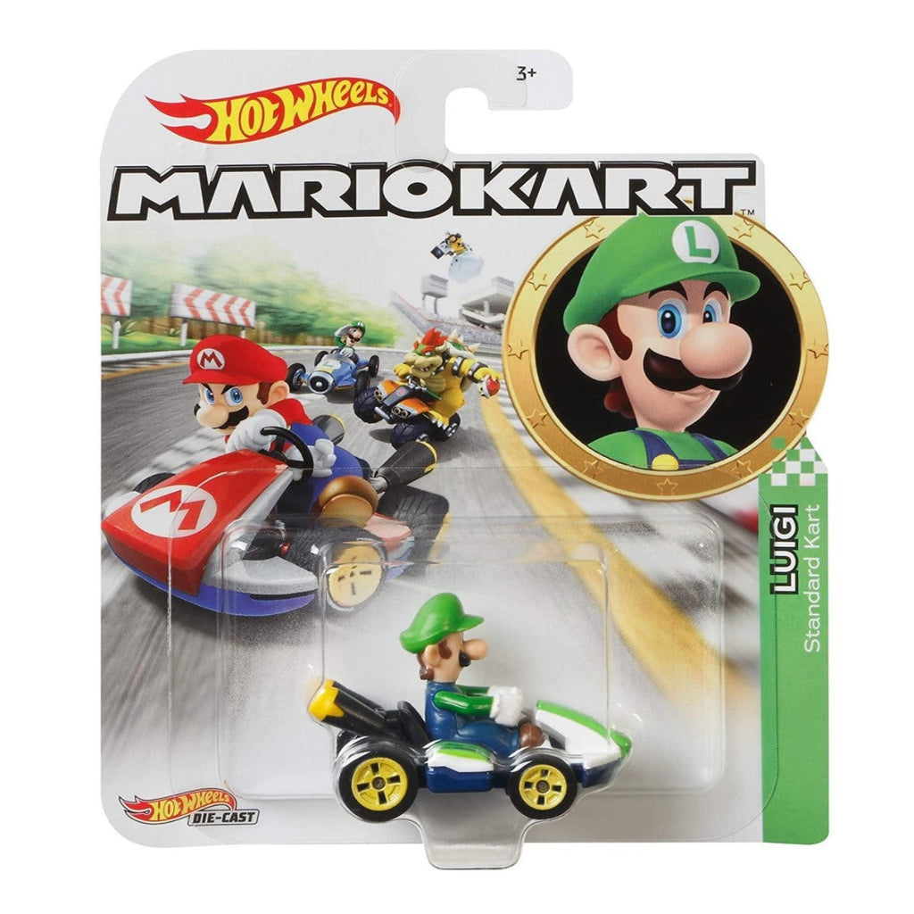 Hot Wheels Mario Kart Luigi Standard Kart