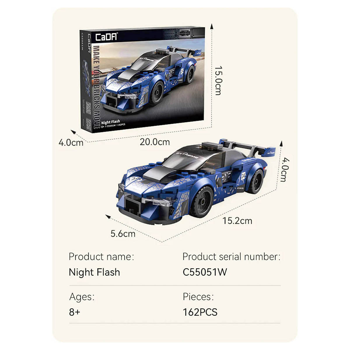 CaDA Night Flash 1:24 Building Block Set