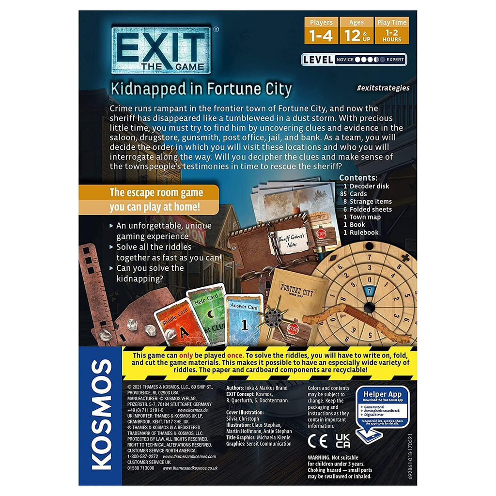 EXIT: Kidnapped in Fortune City Board Game