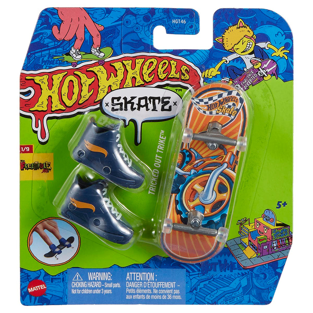 Tricked Out Trike Hot Wheels Skate Fingerboard (Freestyle SK8 1/9)