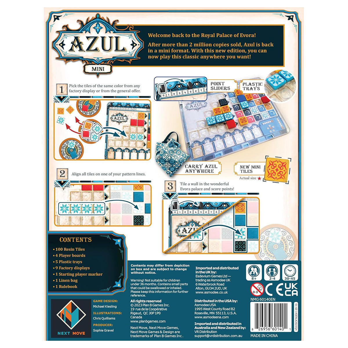 Azul Mini - Travel Edition of the Award-Winning Tile-Placement Game