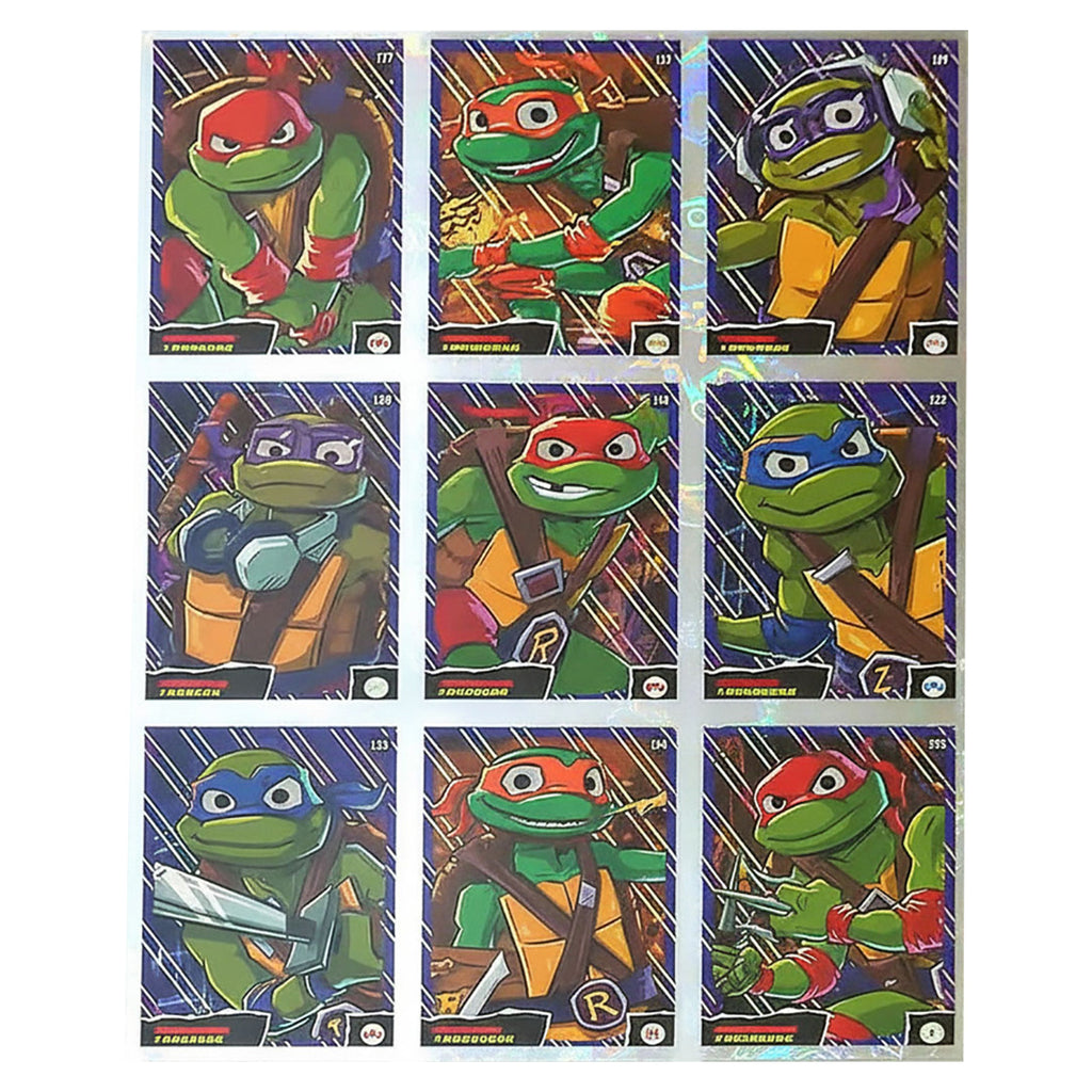 Panini TMNT foil and rare cards close-up