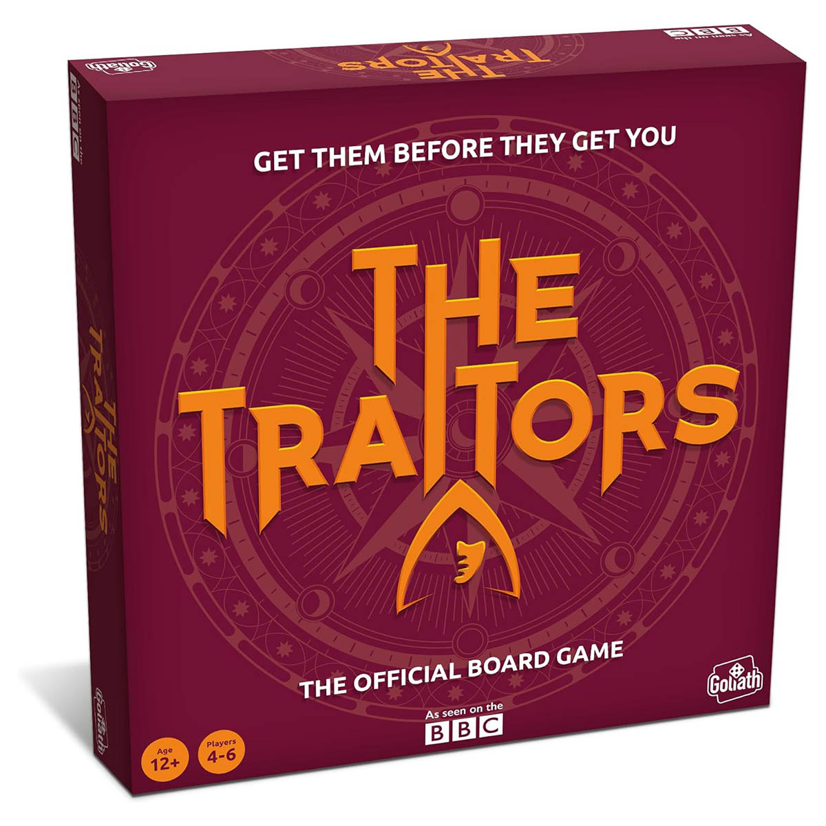 The Traitors board game box social deduction UK edition