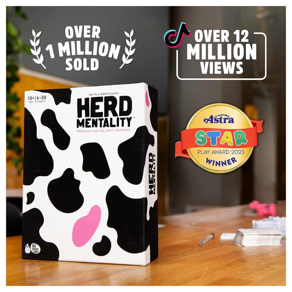 Herd Mentality party game box family quiz game UK