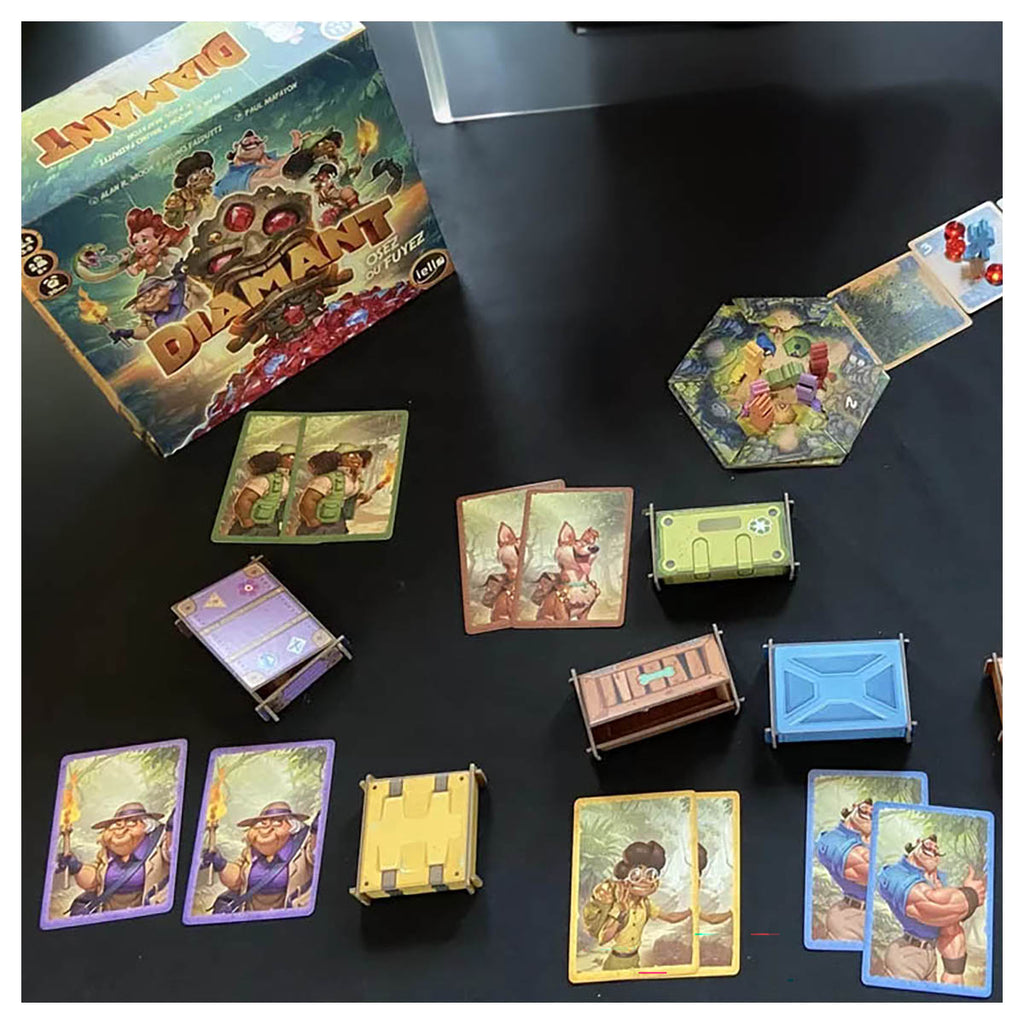 Diamant 3 to 8 players push your luck family board game