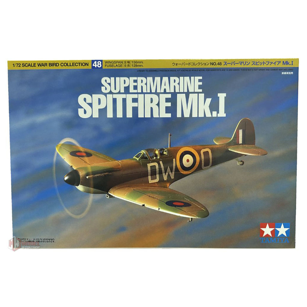 Tamiya 1/72 Supermarine Spitfire Mk.I - 60748 Model Kit