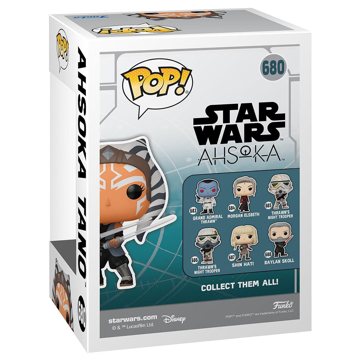 Funko Pop! Star Wars: Ahsoka Tano with Dual Lightsabers Bobble-Head Figure #680