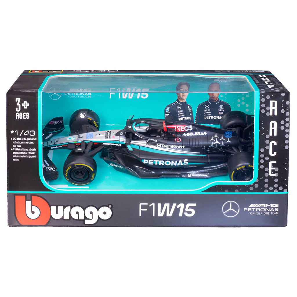 Bburago Mercedes-AMG Petronas F1 W15 2024 George Russell 1:43 Race Car