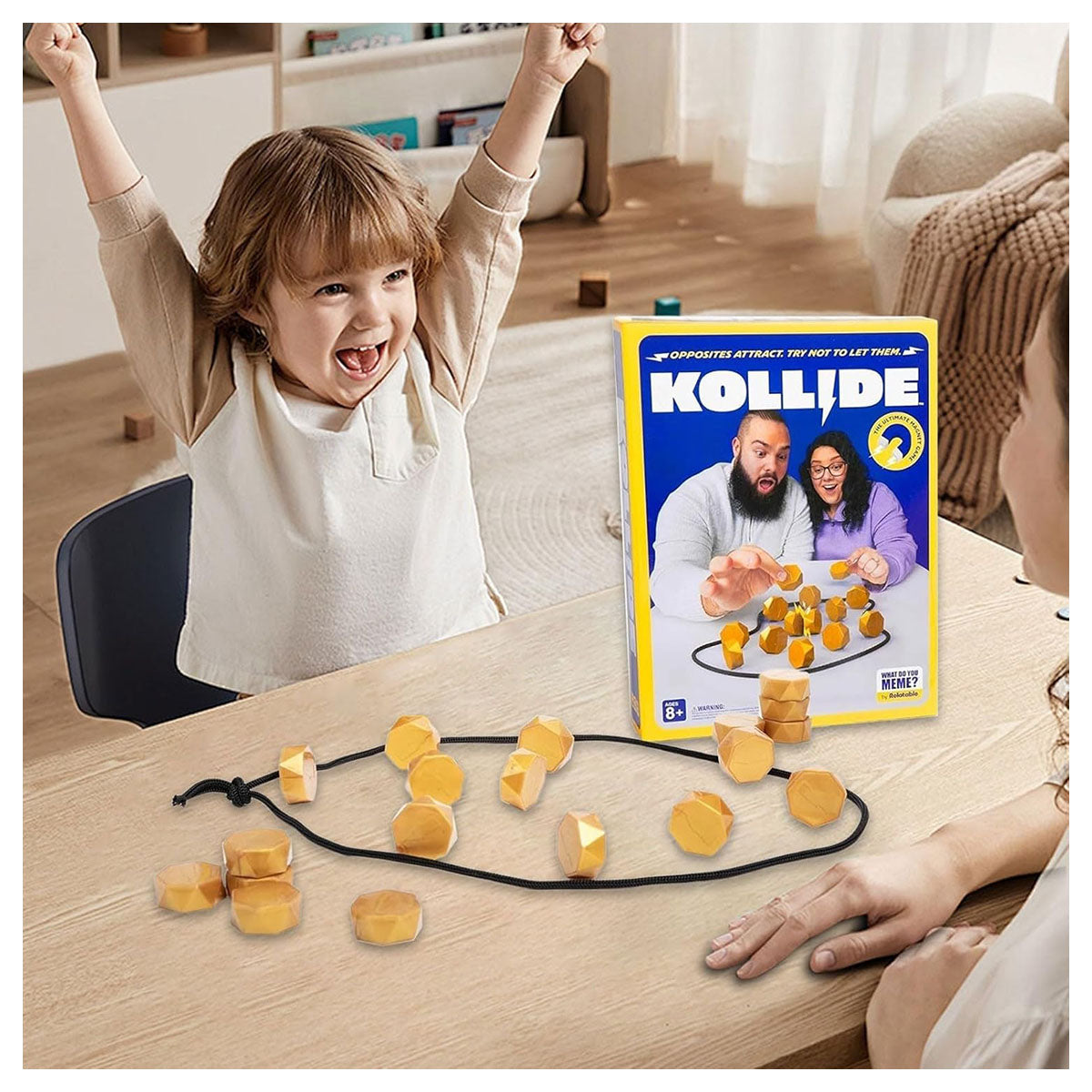 Players enjoying Kollide game setup