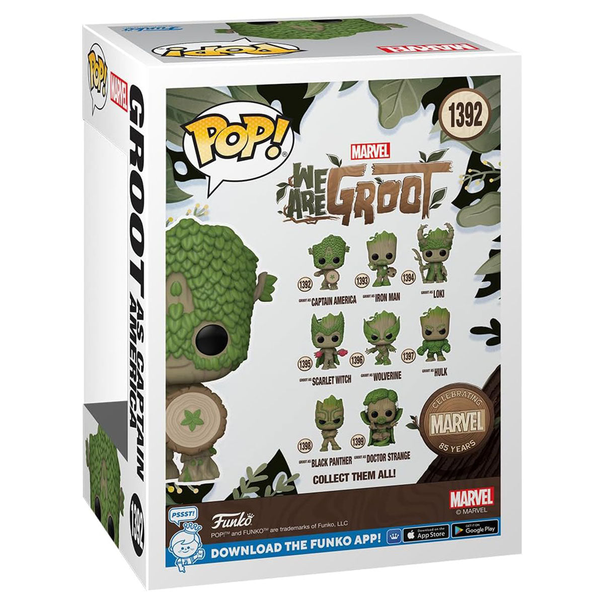 Funko Pop! Marvel: We Are Groot: Groot as Captain America Vinyl Figure #1392