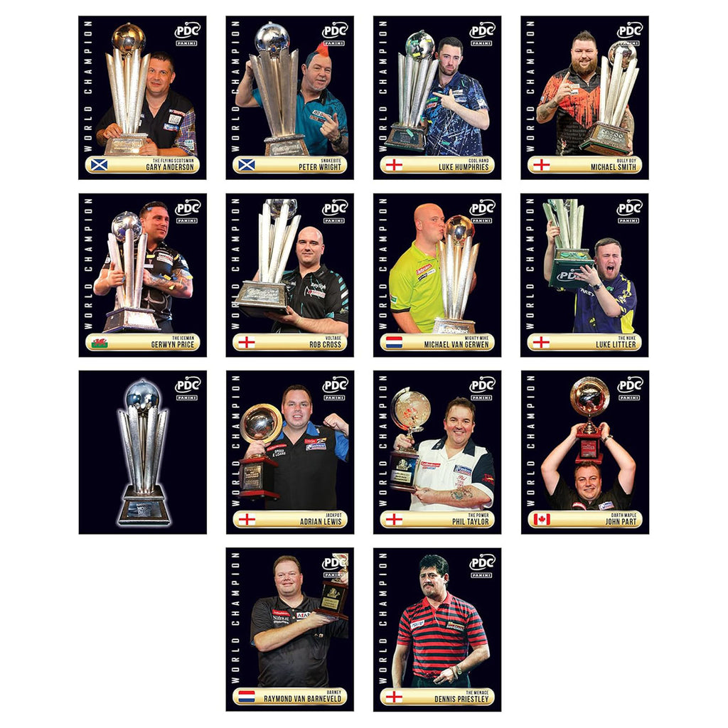 Collecting PDC darts stickers