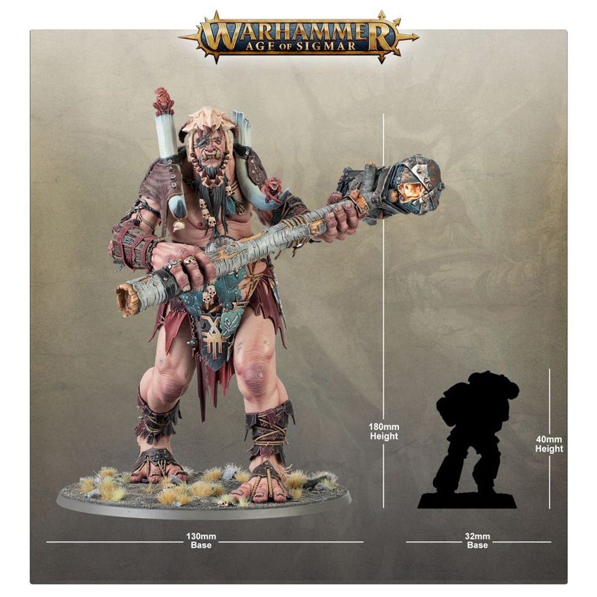 Warhammer Age of Sigmar: Sons of Behemat: King Brodd Miniatures Set