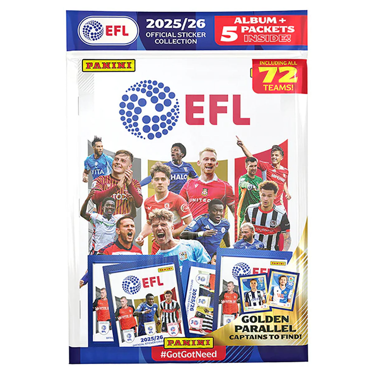 Panini EFL 2025/26 starter pack contents