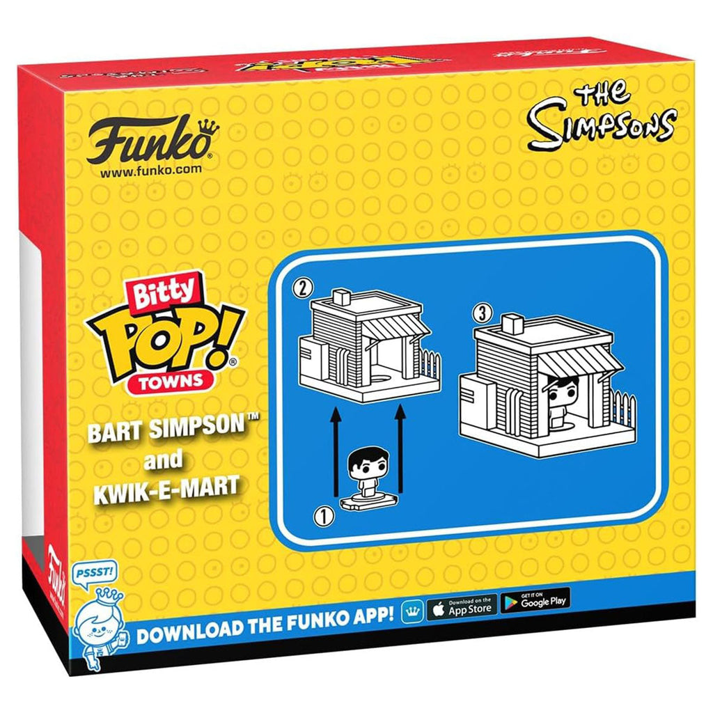 Funko Bitty Pop! Towns: The Simpsons: Bart Simpson and Kwik-E-Mart