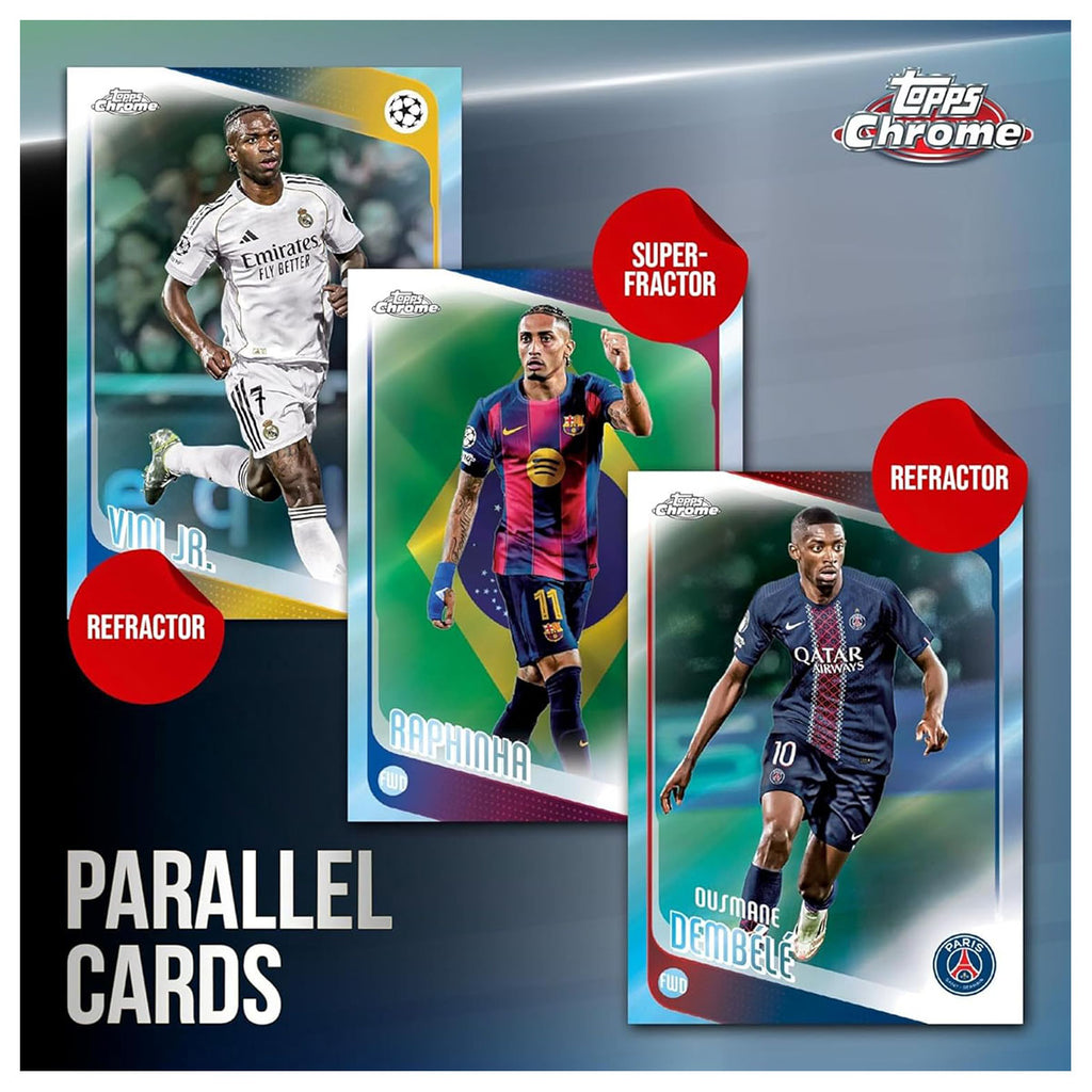 Topps Chrome UEFA Club Competitions 2025/26 Hanger Box