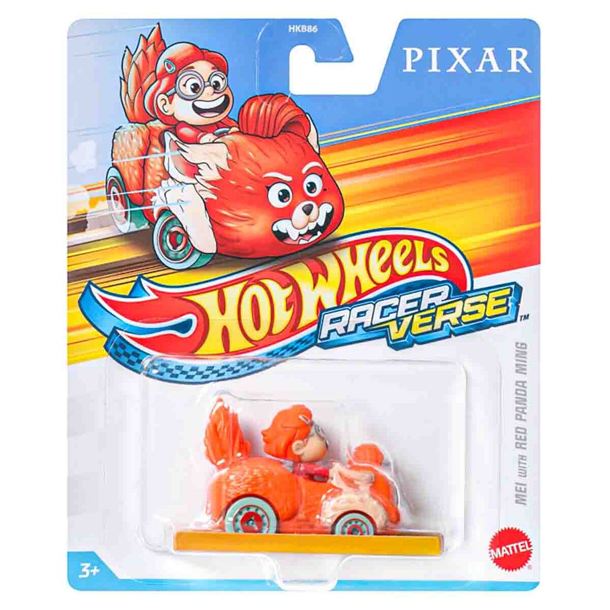 Hot Wheels Racer Verse: Pixar Turning Red: Mei with Red Panda Ming Vehicle