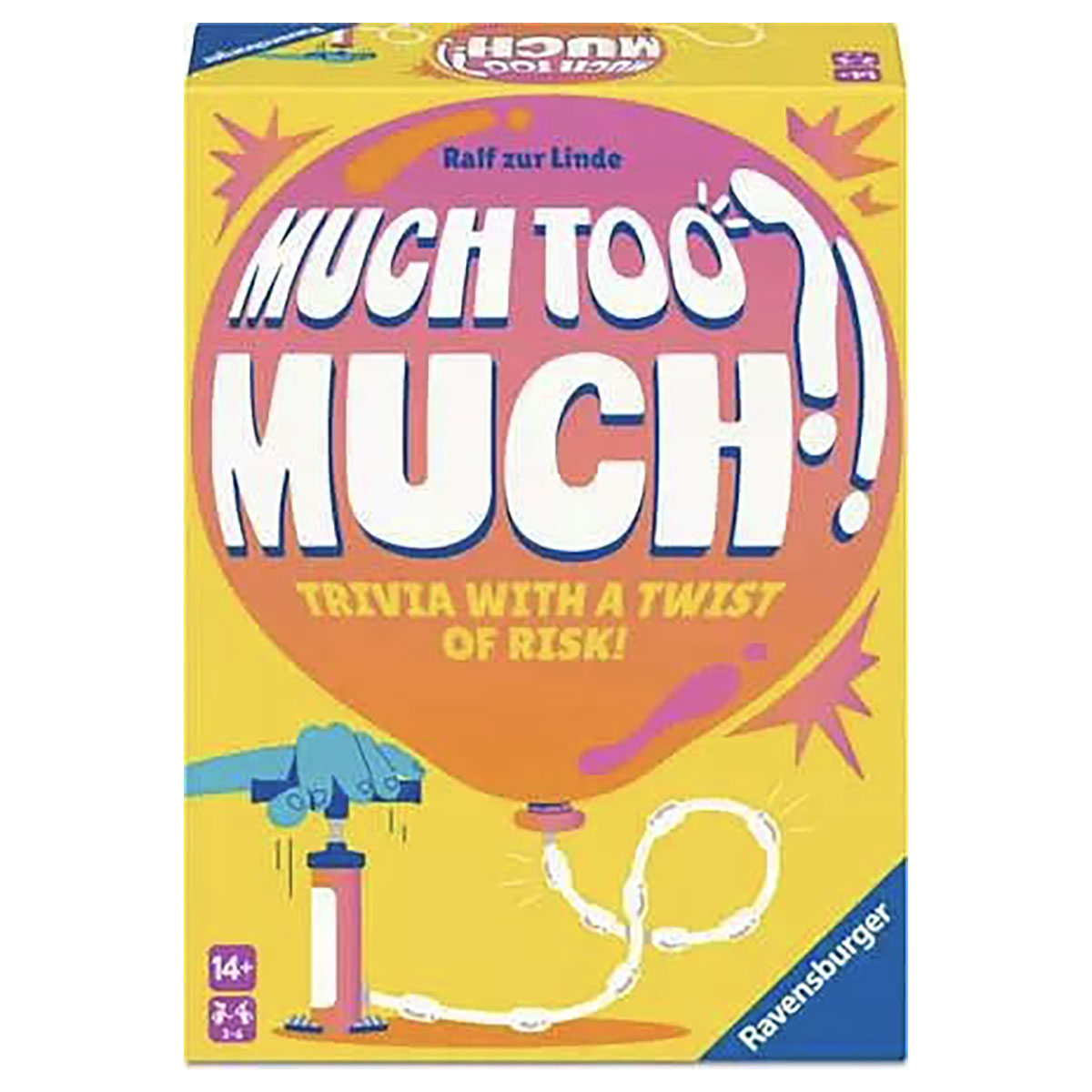 Much too much party game box
