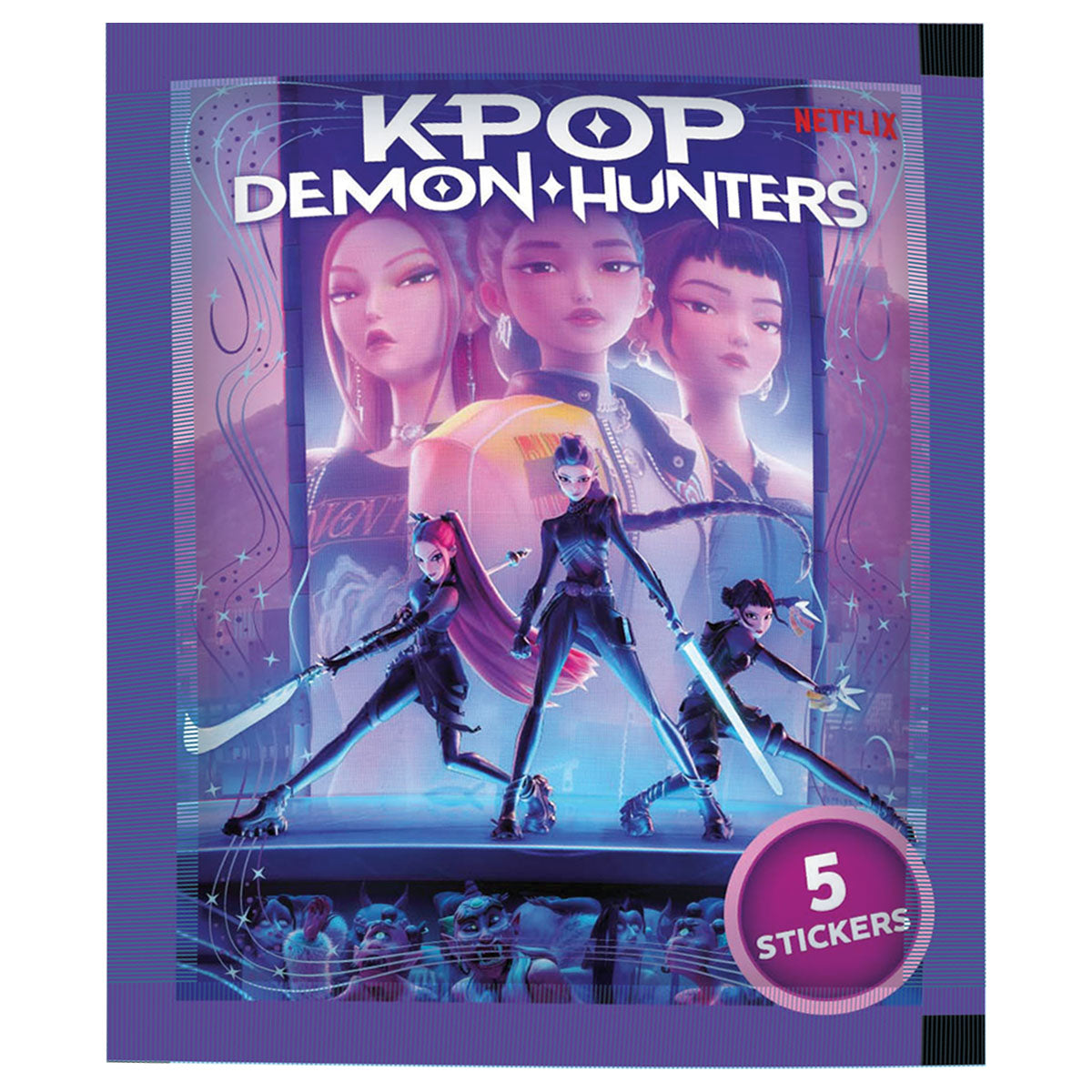 KPOP Demon Hunters Multi Pack Stickers 5 Single Packs