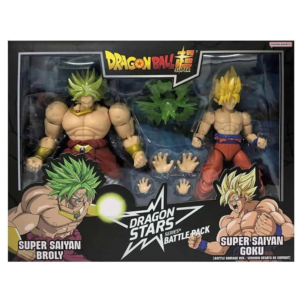 Dragon Ball Dragon Stars Battle Pack Super Saiyan Broly & Super Saiyan Goku Action Figures