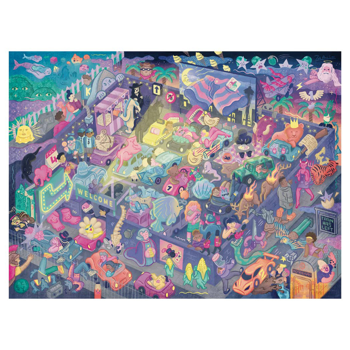 Night at the Movies Puzzle (1000 pieces)