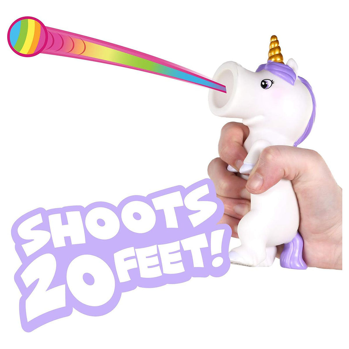 Unicorn White Squeeze Popper Toy