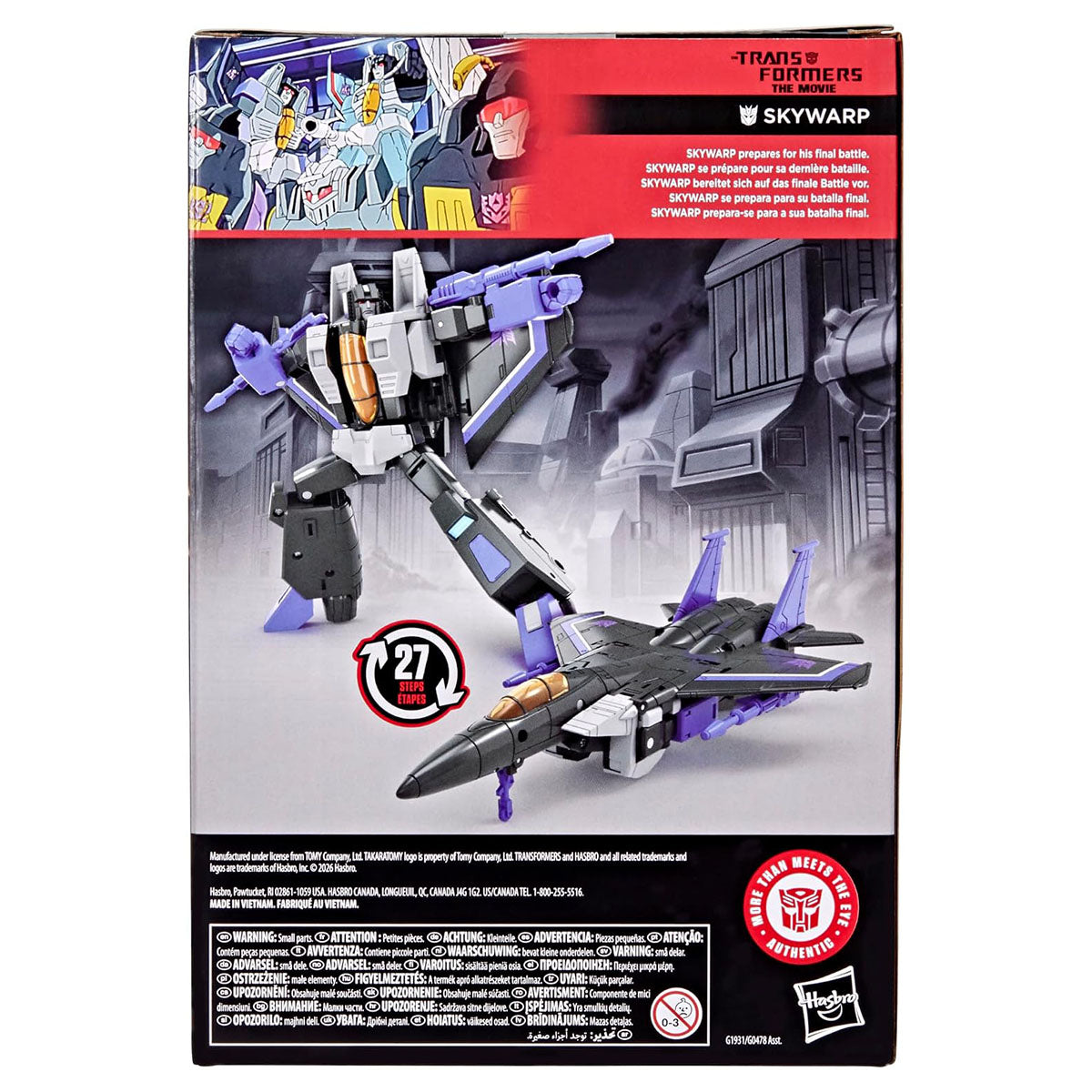 Transformers Studio Series: The Transformers: The Movie: Skywarp Voyager Class Figure