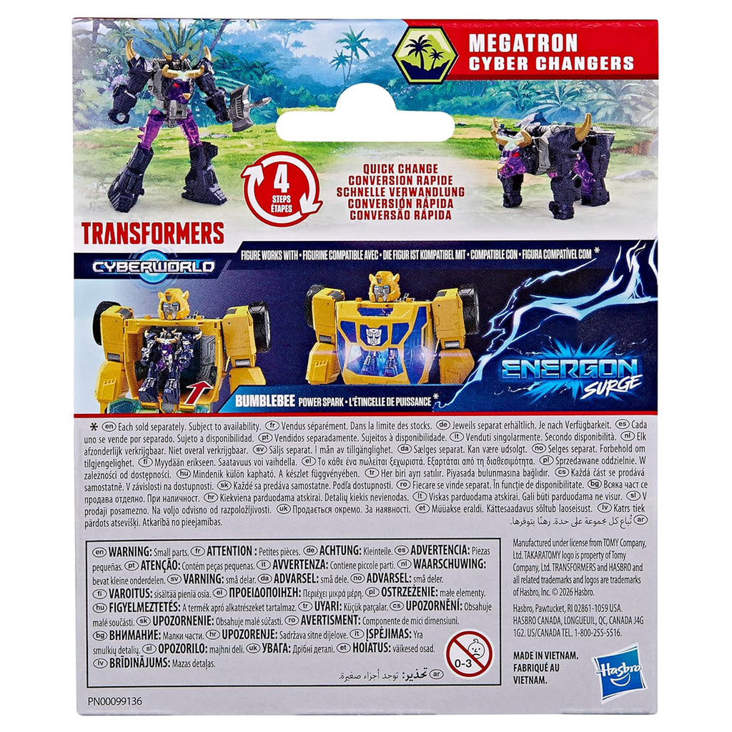 Transformers Cyberworld Megatron Cyber Changers Energon Surge Action Figure