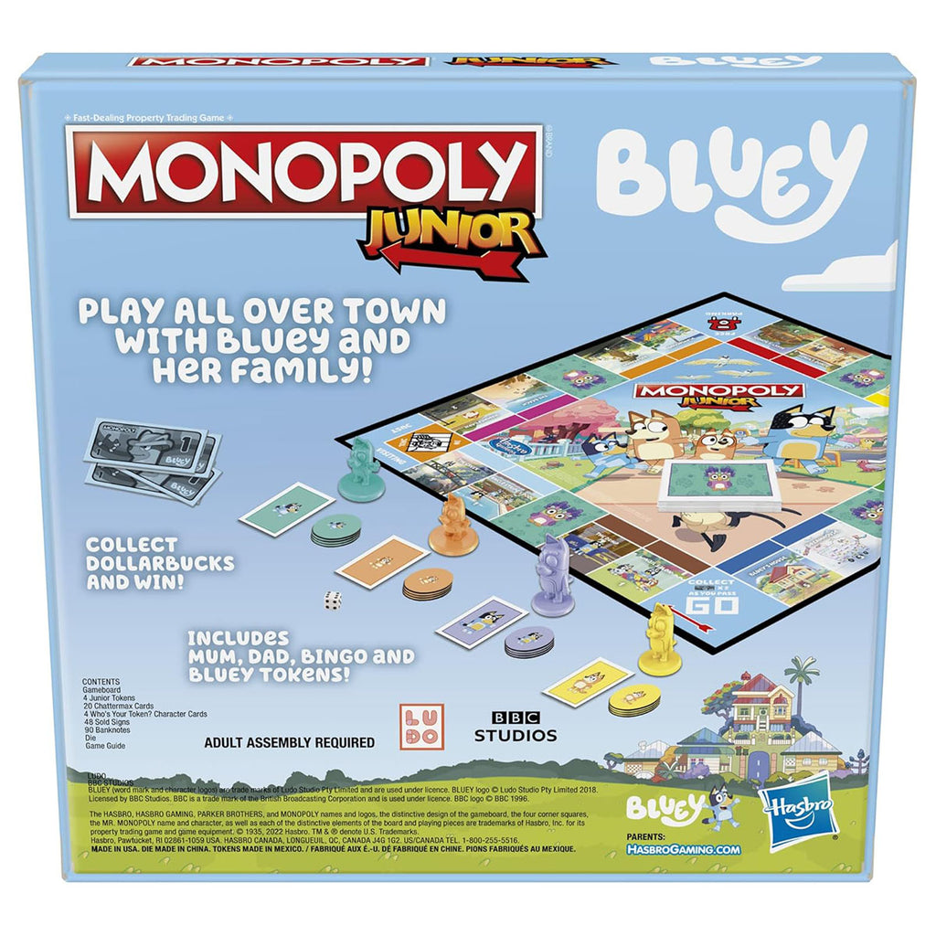 Monopoly Junior Bluey Board Game