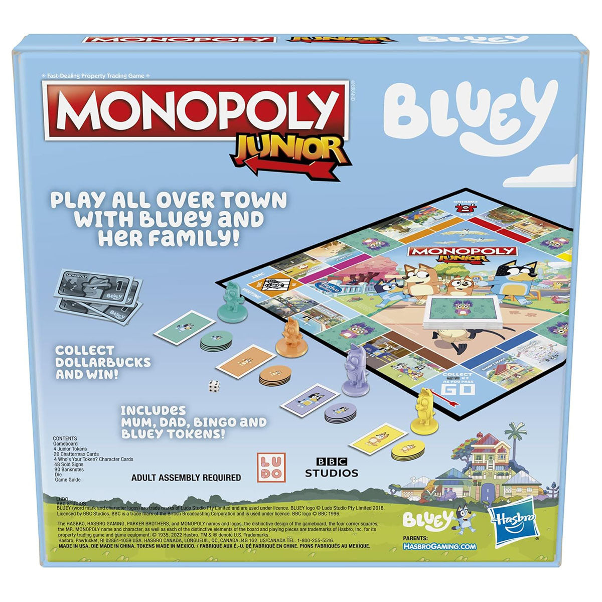 Monopoly Junior Bluey Board Game