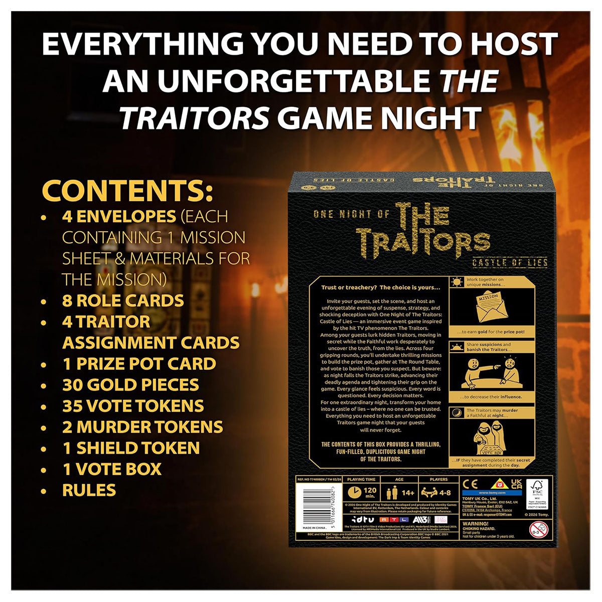 One Night of The Traitors: Castle of Lies Game